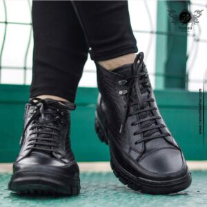 بوت چرم مردانه گلدن